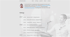 Desktop Screenshot of chrismccord.com